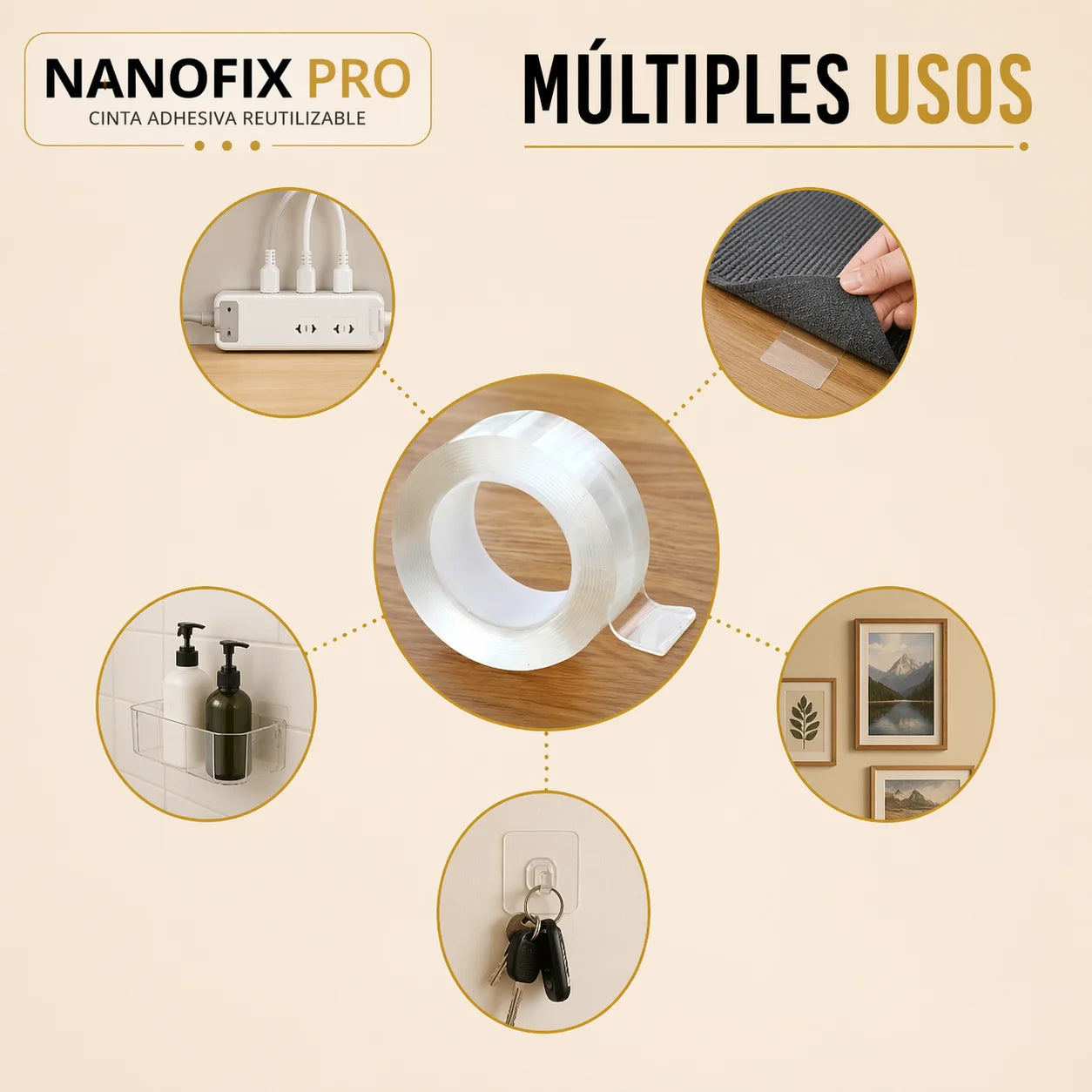 NanoFix Pro - Fija cualquier cosa sin dañar tus paredes