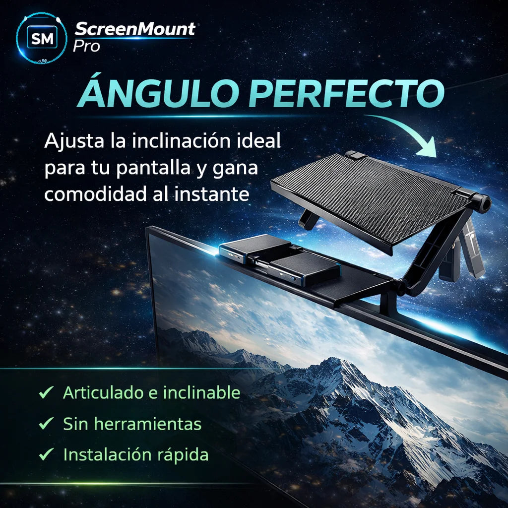 Estante para TV o Monitor 📺 Organiza tus accesorios 🕹️ Gana comodidad desde el primer día