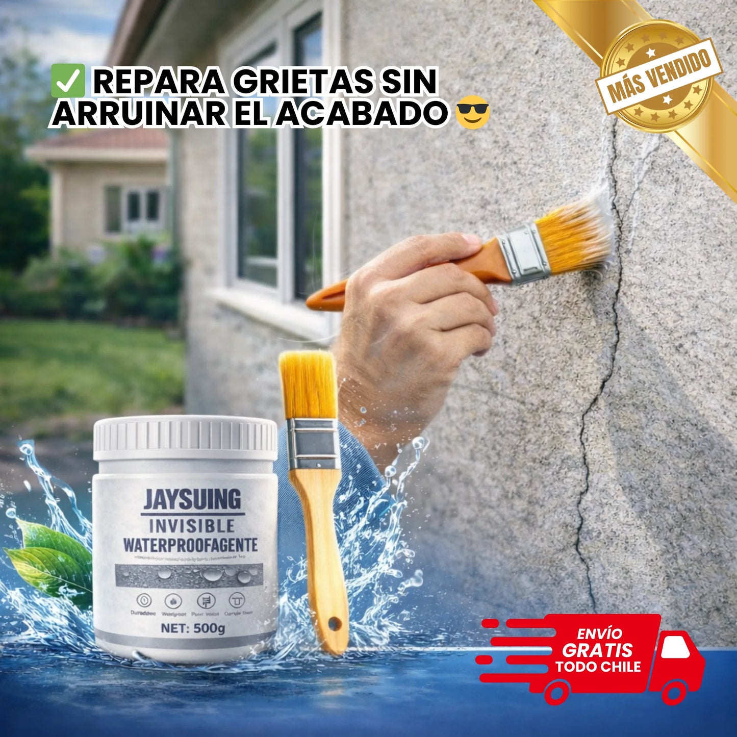 Sellador Impermeable Transparente - Repara filtraciones